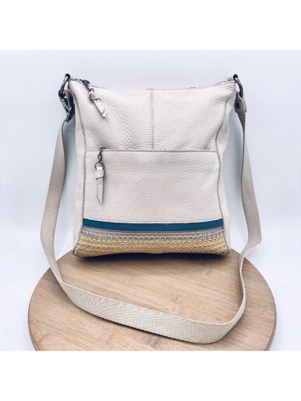 The Sak Lucia Crossbody Bag Womens Large Multicolor Leather Messenger Purse